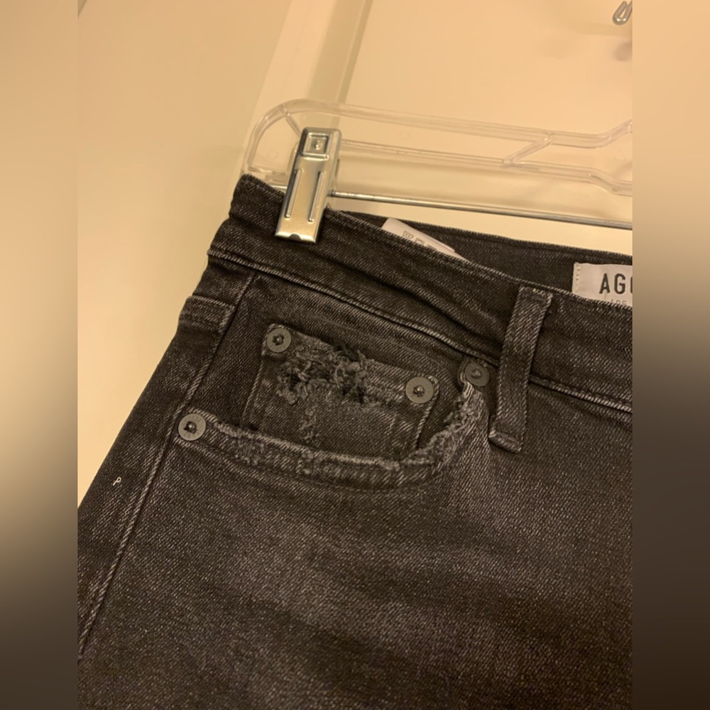 Black Agolde Distressed Jeans - Picture 9 of 16